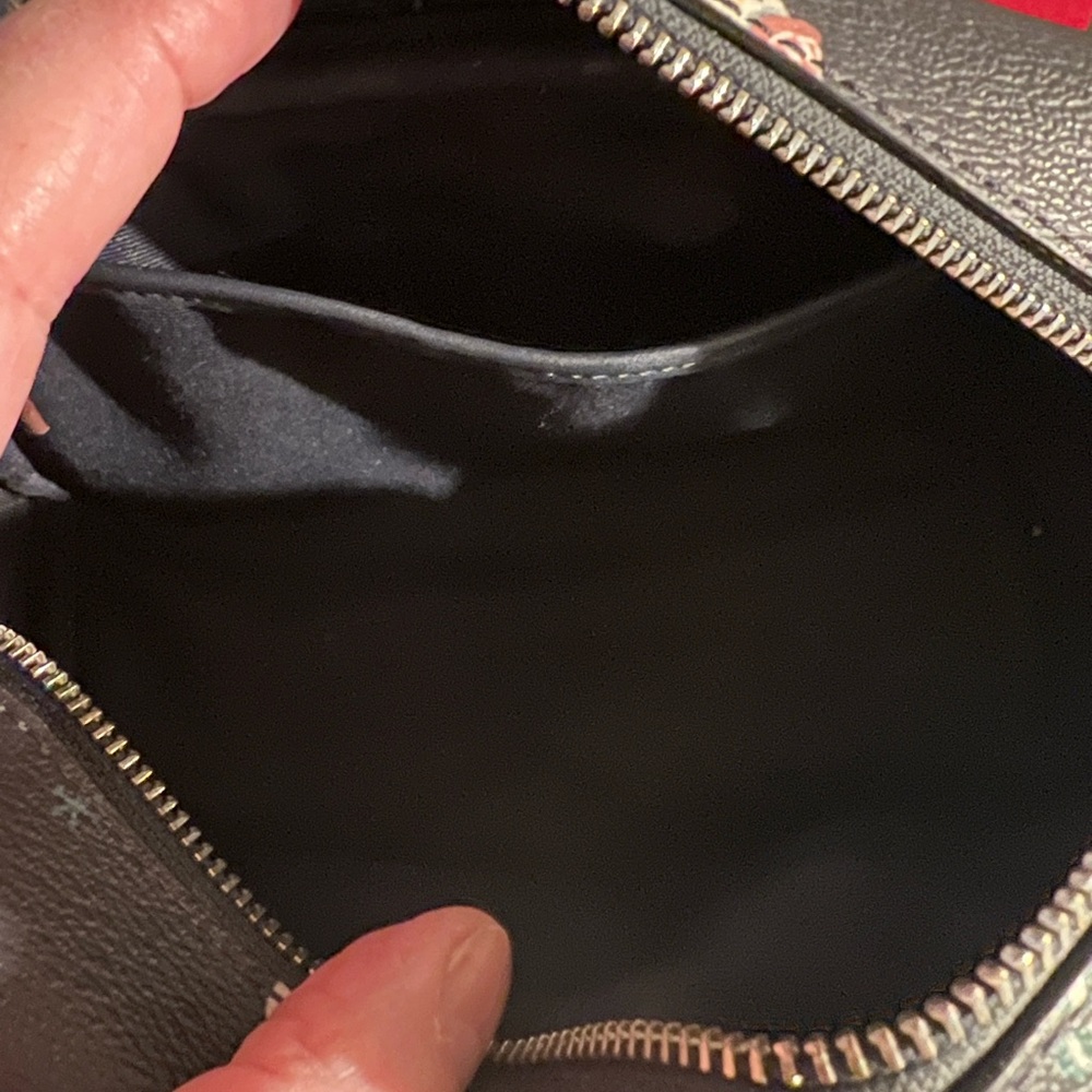 vintage Coach black leather tote bag, likely the Waverly style (No. 4133). - Picture 5 of 6